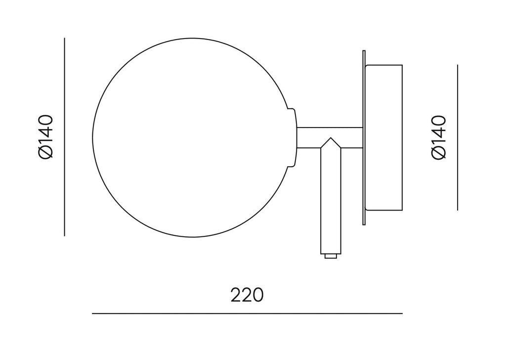 Aplique de Pared Atom - #pino_y_jacaranda#