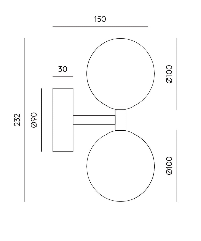 Aplique de Pared Dalt - #pino_y_jacaranda#