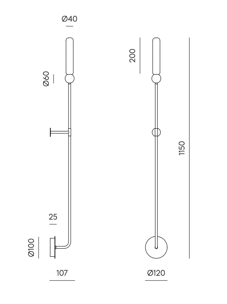 Aplique de Pared Delie L - #pino_y_jacaranda#