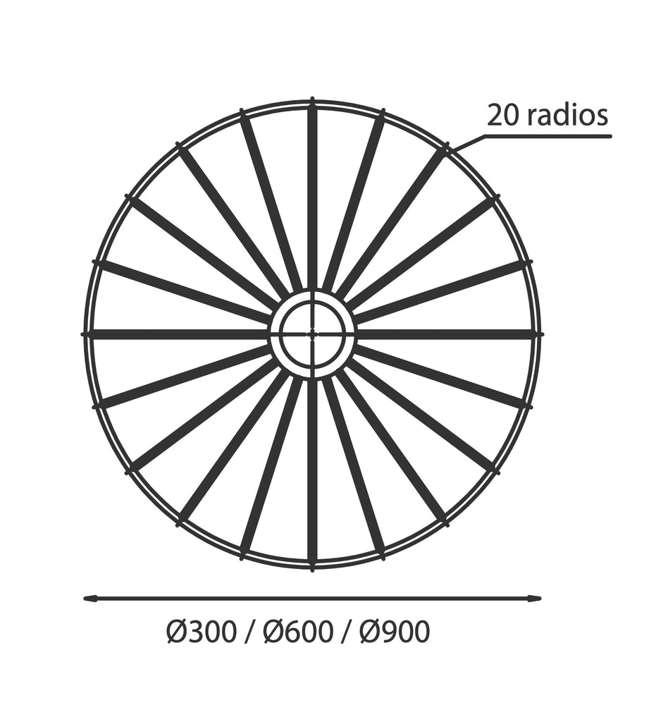 Aplique de Pared Wheel - #pino_y_jacaranda#