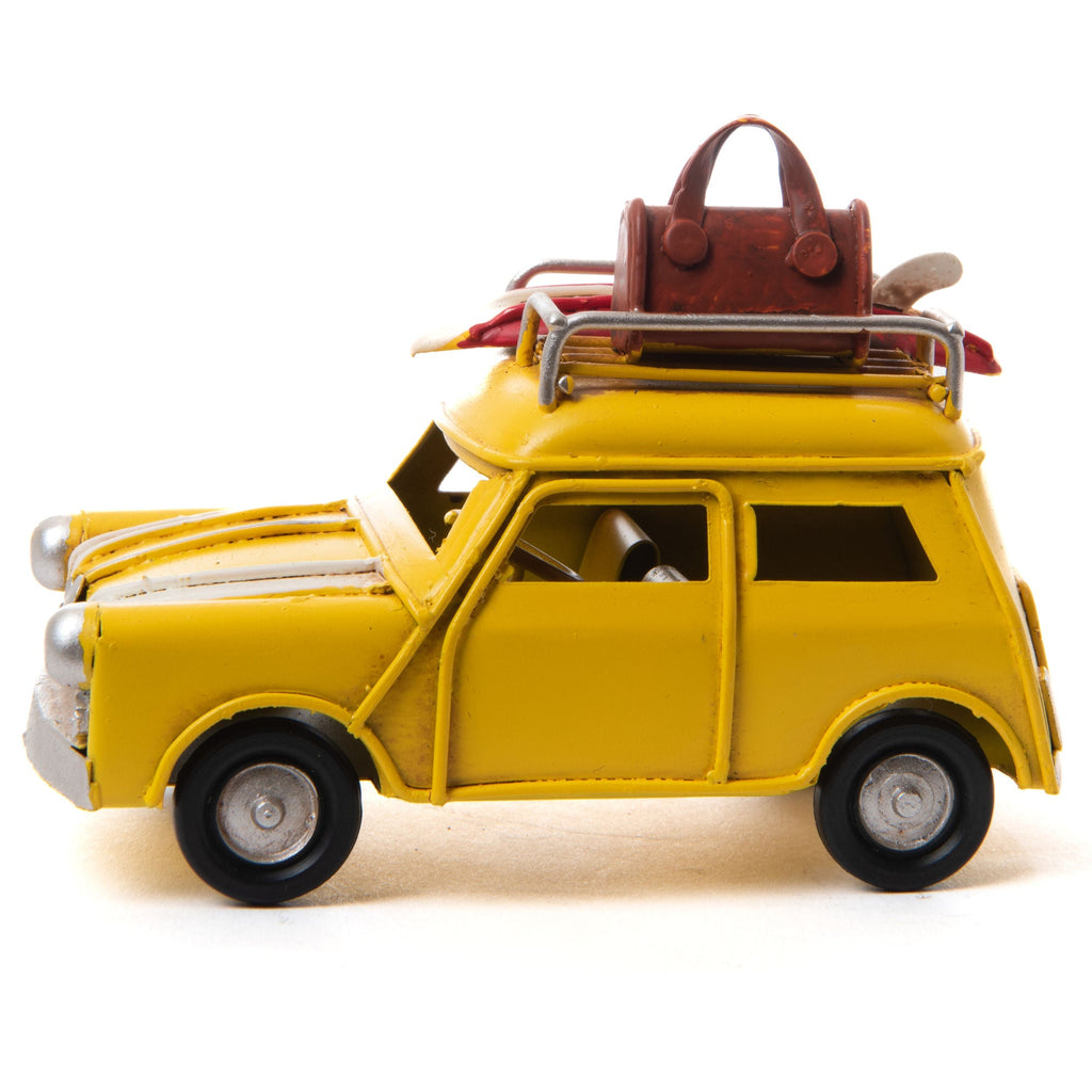 Figura Decorativa Coche con Maleta - #pino_y_jacaranda#