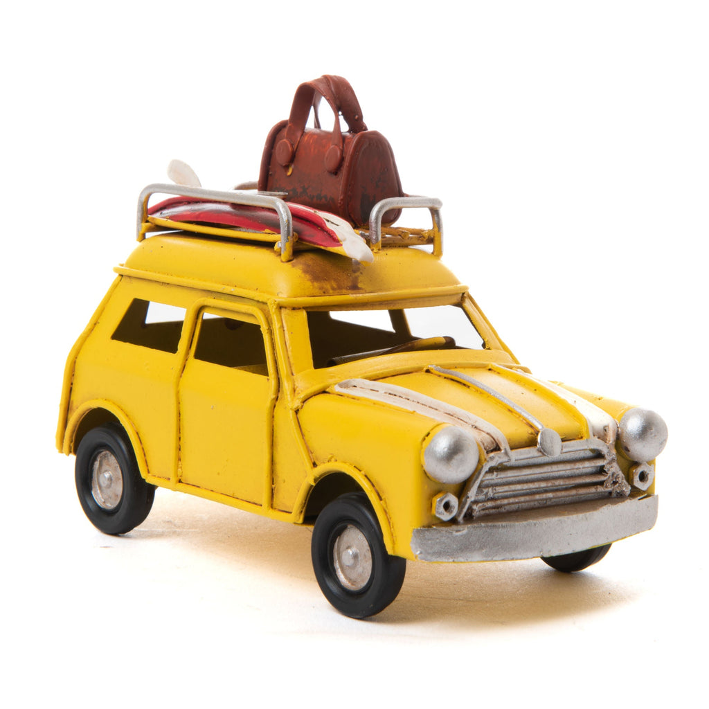 Figura Decorativa Coche con Maleta - #pino_y_jacaranda#