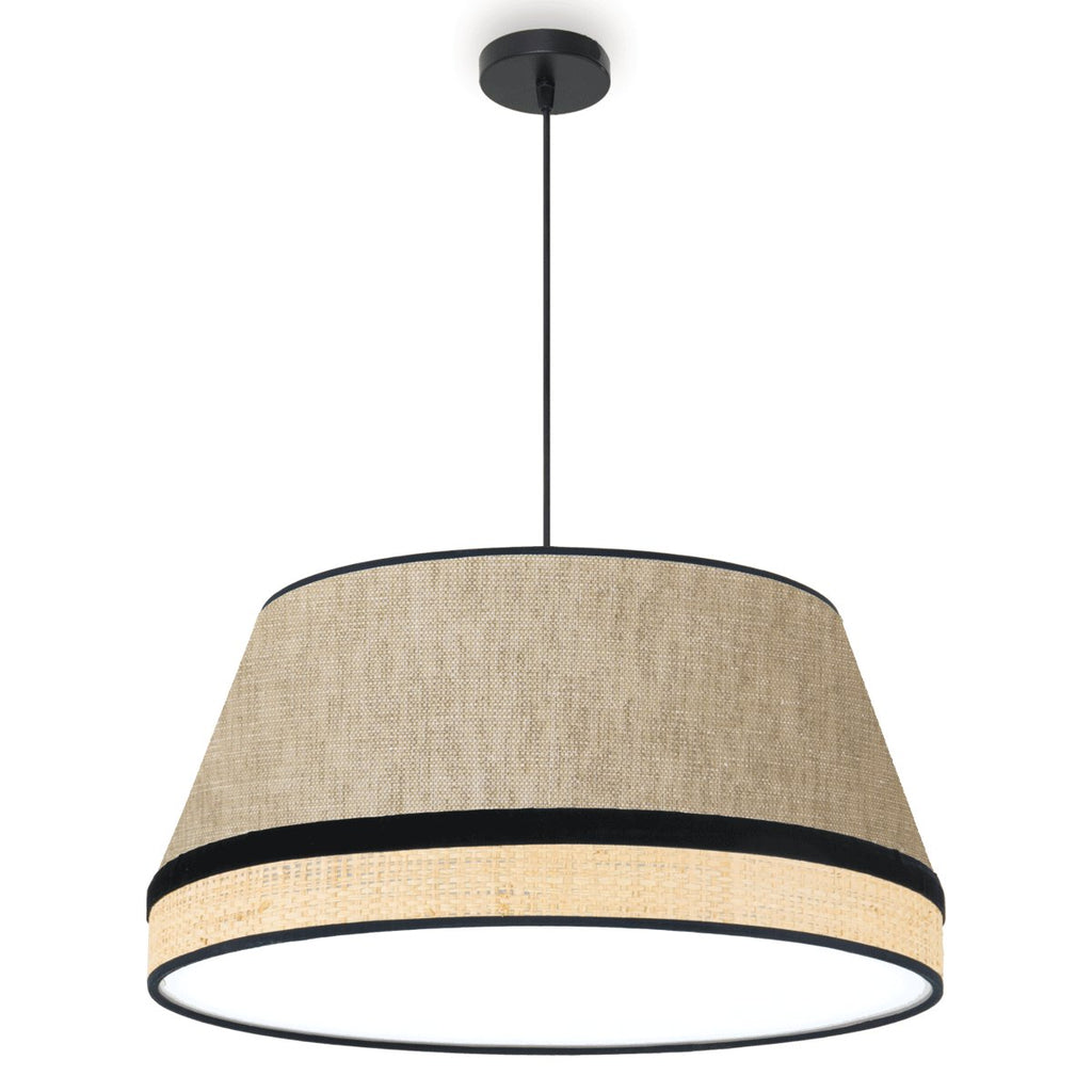 Lámpara Colgante Ø50 cm Madera, Banana y Beige - #pino_y_jacaranda#