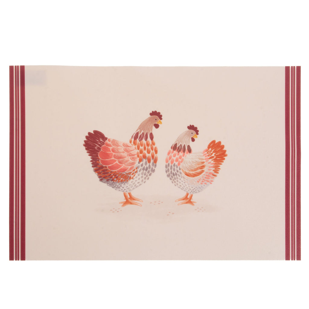 Mantel Individual Gallina - #pino_y_jacaranda#