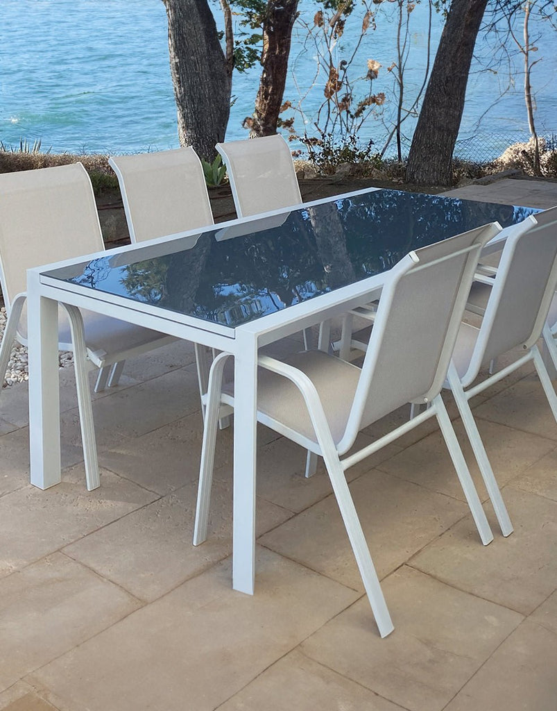 Mesa de Exterior Extensible Tarrasa - #pino_y_jacaranda#