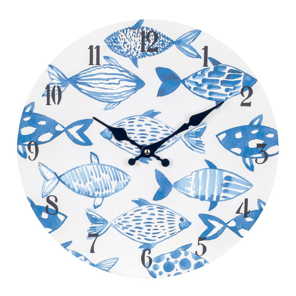 Reloj de Pared Peces - #pino_y_jacaranda#