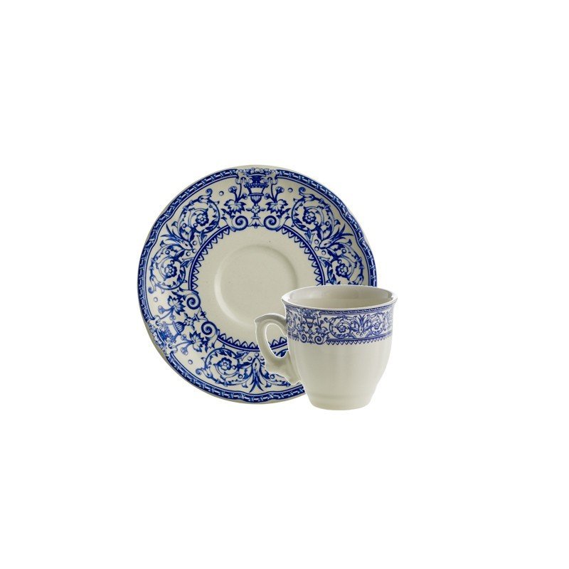 Set de 4 Tazas de Café con Platillos La Cartuja Colección 150 Aniversario - #pino_y_jacaranda#