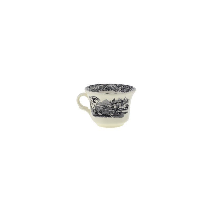 Set de 4 Tazas de Café con Platillos La Cartuja Colección Negro Vistas - #pino_y_jacaranda#