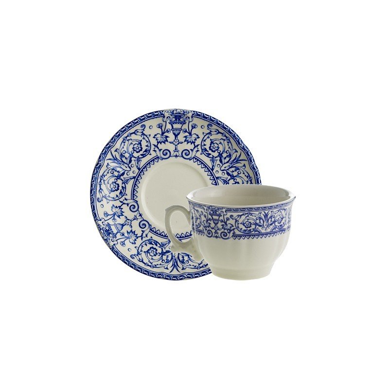 Set de 4 Tazas de Té con Platillos Colección 150 Aniversario - #pino_y_jacaranda#