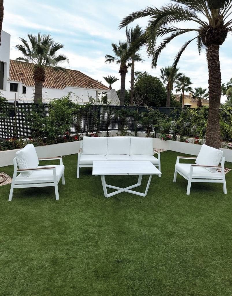 Set de Sofá y Mesa de Exterior Abánades - #pino_y_jacaranda#