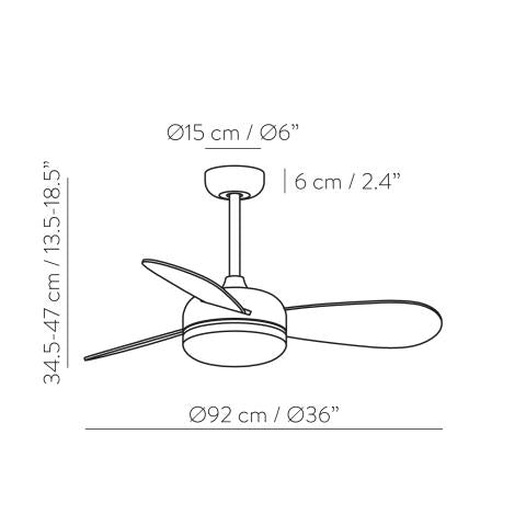 Ventilador de Techo Biss - #pino_y_jacaranda#