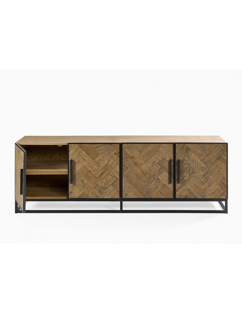 Aparador / Mueble de TV de Roble Envejecido New York - #pino_y_jacaranda#