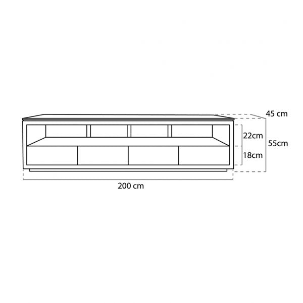 Buffet Mueble TV Rubi - #pino_y_jacaranda#