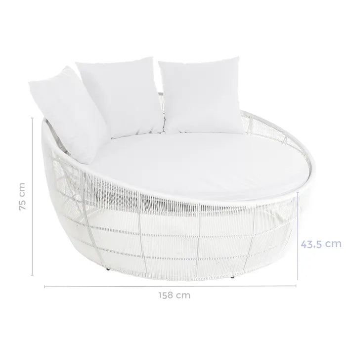 Cama Redonda de Exterior Baza - #pino_y_jacaranda#